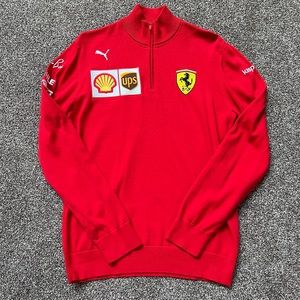 Puma Scuderia Ferrari F1 2021 Men's Team 1/2 Zip Sweater